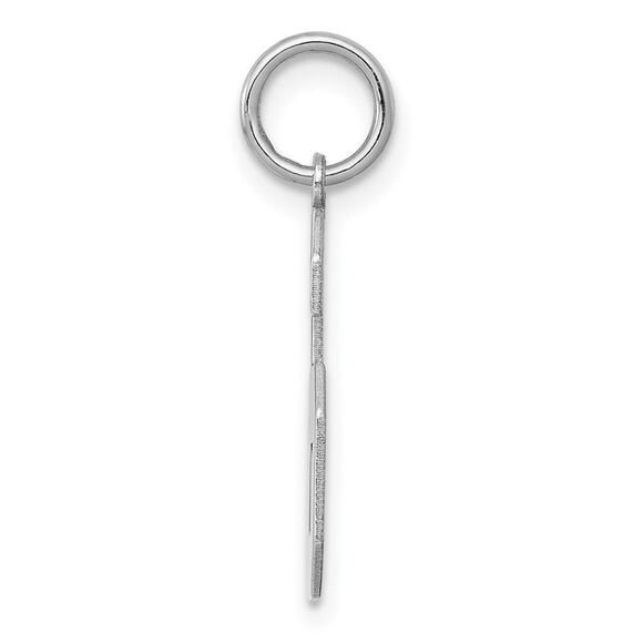 Sterling Silver, Athletic Collection Medium Polished Number 6 Pendant - Picture 2 of 5